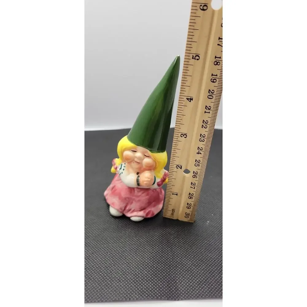 Vintage 1979 Ceramic Gnome Salt Shaker Kitsch Kitchen Decor Collectible